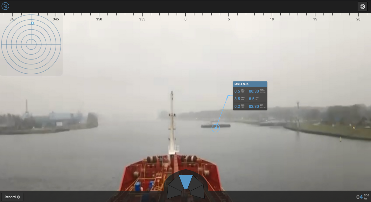 Screenshot of HMI app